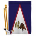 Cosa 28 x 40 in. Samoa American Flags of the World Nationality Impressions Vertical House Flag Set CO2063009